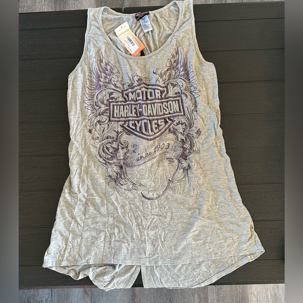 Harley Davidson Open back tank XL NWT